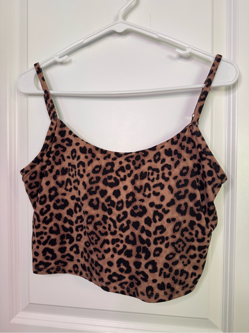 JoyLab Leopard Print Tank Top - Brown/Black